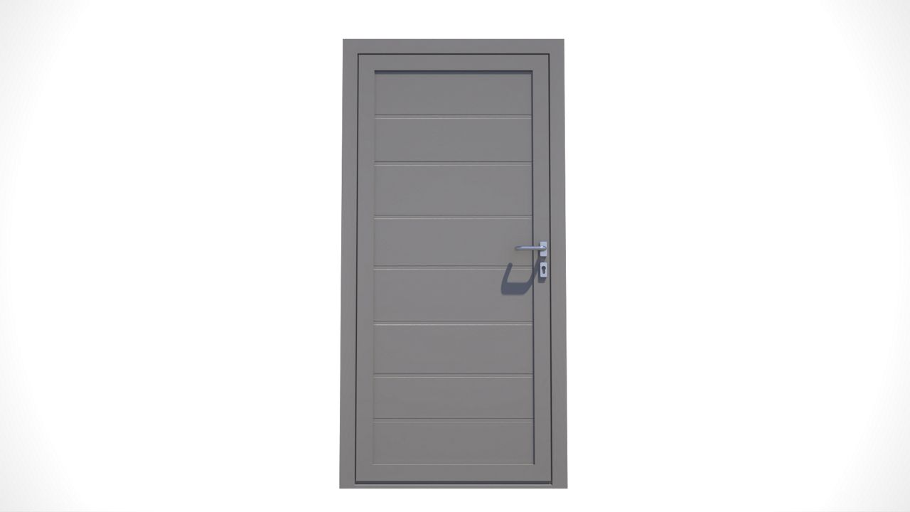 New side entrance door with insulated 80mm profile, also available as ...